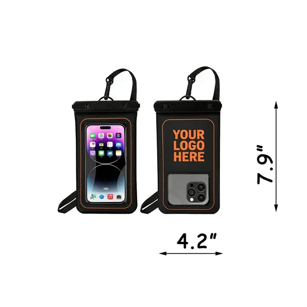 Floating Phone Waterproof Bag With Touch Screen Capability