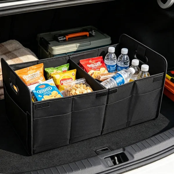 Large Collapsible Car Trunk Organizer W/ Handles