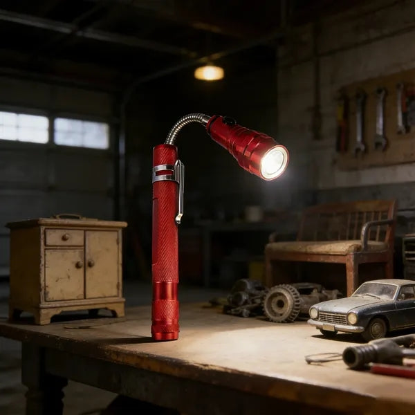 Pen-Clip Flexible Gooseneck Portable Inspection Flashlight