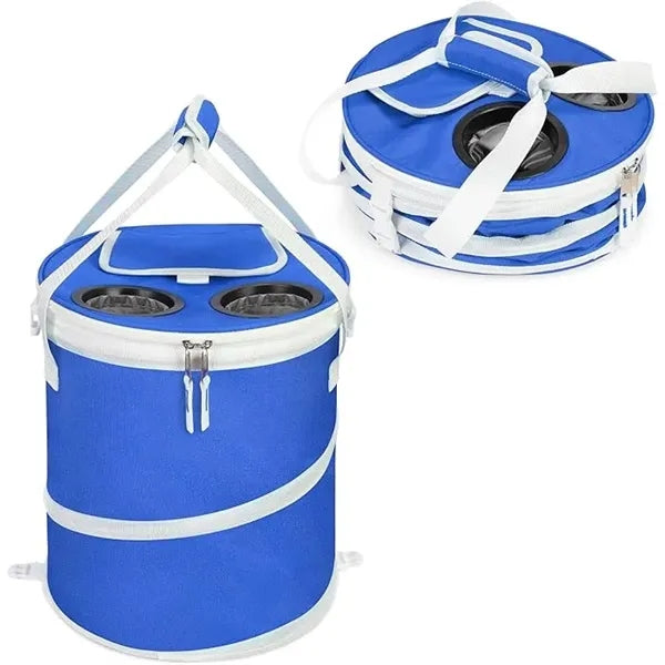 Large Foldable Round Travel Cooler