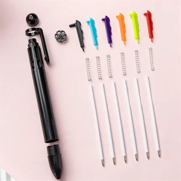Multicolor Retractable Ballpoint Pen with Clip for Promotion
