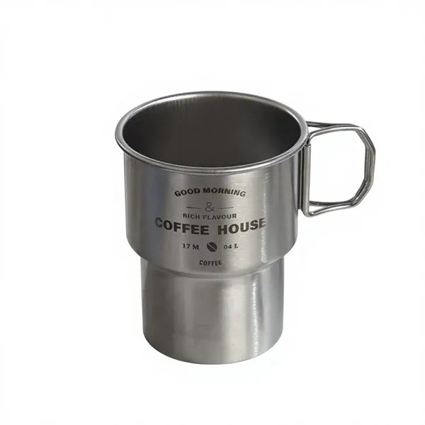 Portable 10oz Stainless Steel Camping Coffee Cup