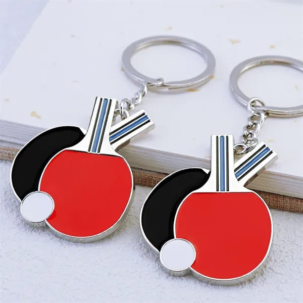 Mini Table Tennis Paddle Keychain