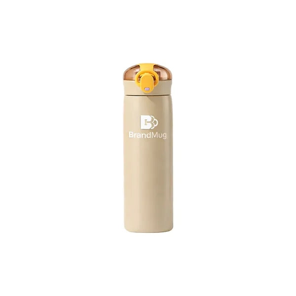 Logo Stainless Steel Straw Tumbler 15.5oz Insulated