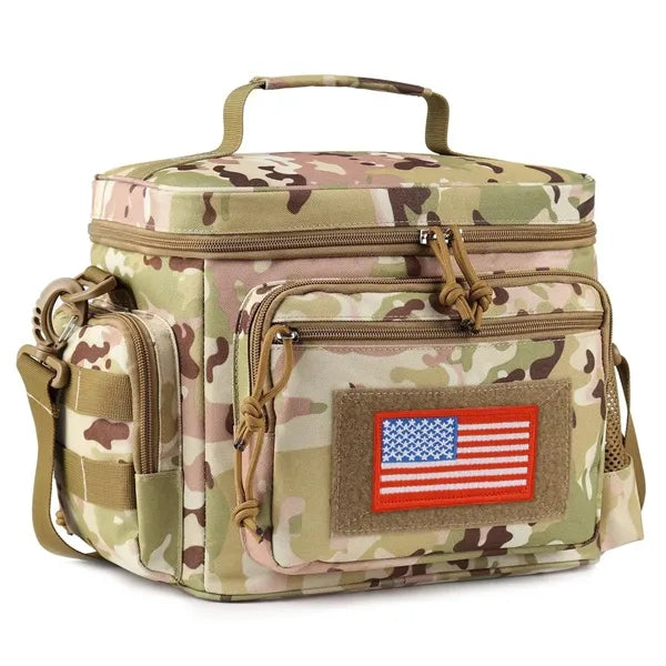 Large Tactical Webbing Leakproof Lunch Box Cooling Bag