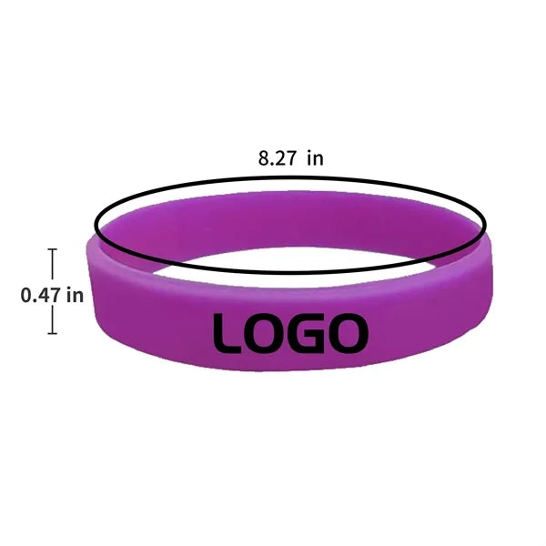 UV Reactive Color Changing Silicone Wristband 8.25 Inch