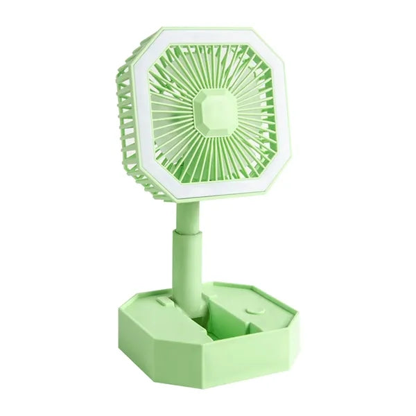 Portable Mini USB Fan with Fill Light & Touch Control