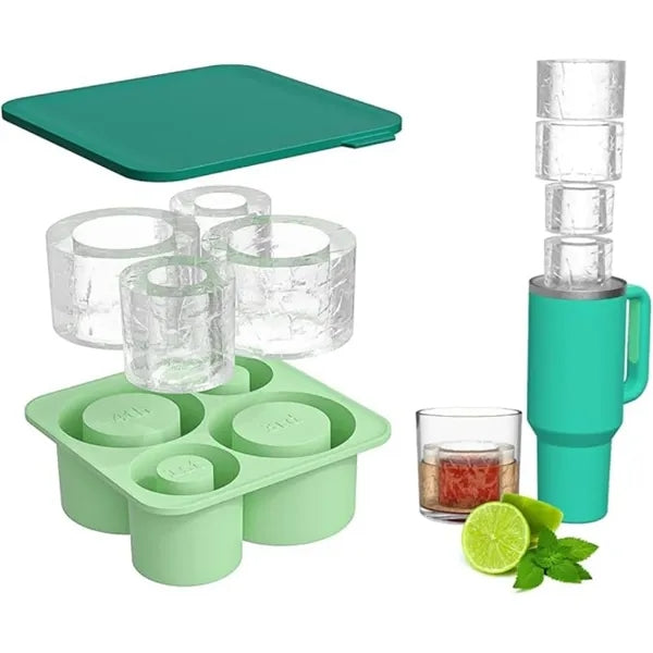 Tier Hollow Ice Mold with Lid for 20&40oz Tumbler Cups
