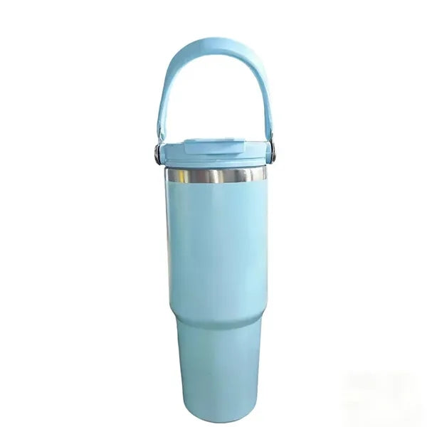 Portable Handle Insulated Mug - 30 oz