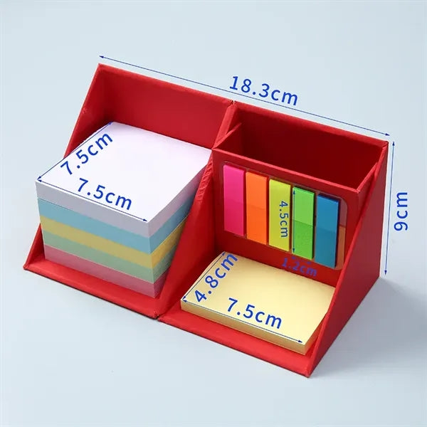 All-in-One Cube Sticky Notes with Pen Holder
