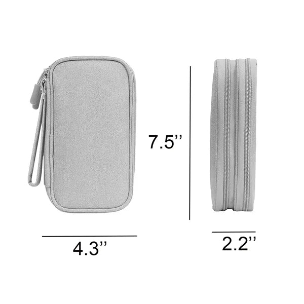 Double Layer Travel Electronics Organizer