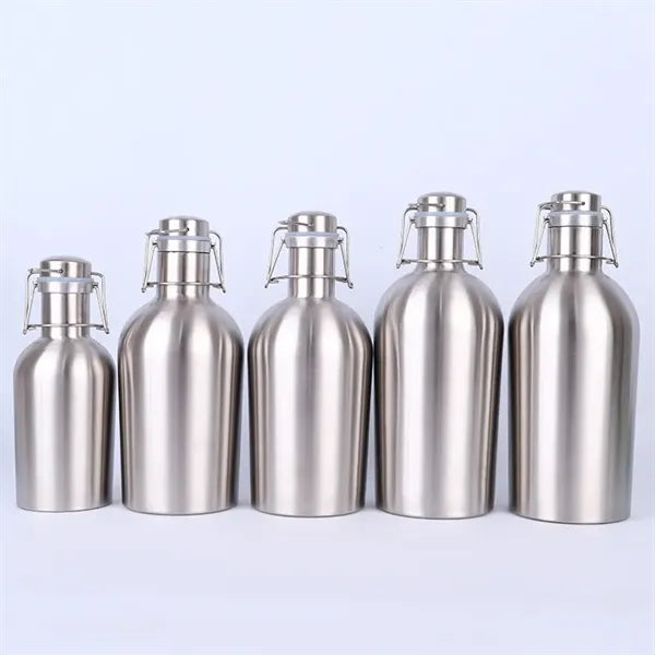 34oz Stainless Steel Beer Growler for Camping Picnics