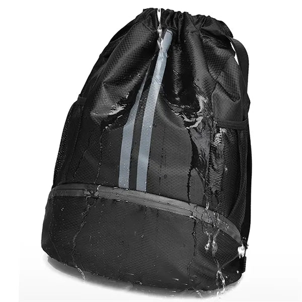 Large Capacity Heavy Duty Polyester Drawstring Backpack