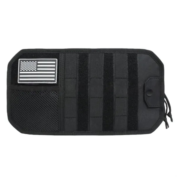 Tactical Visor Organizer Panel With Zipper Storage