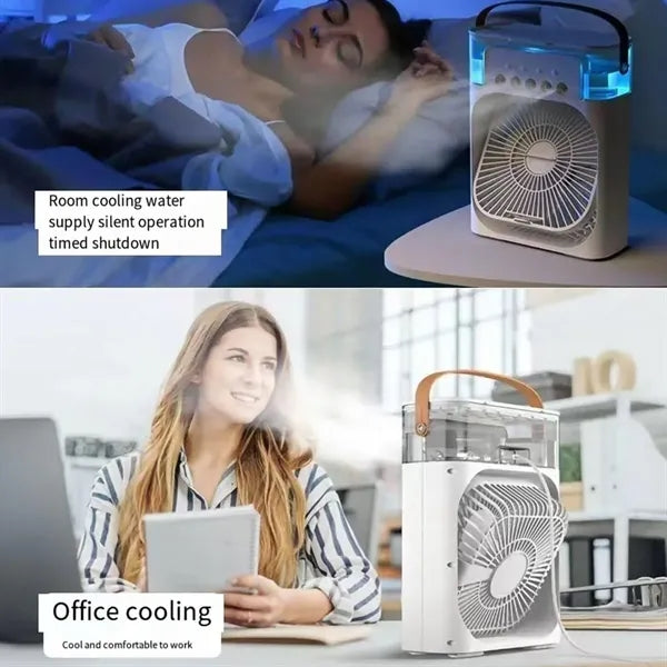 Mini Cooling Fan Humidifier Portable Travel Home