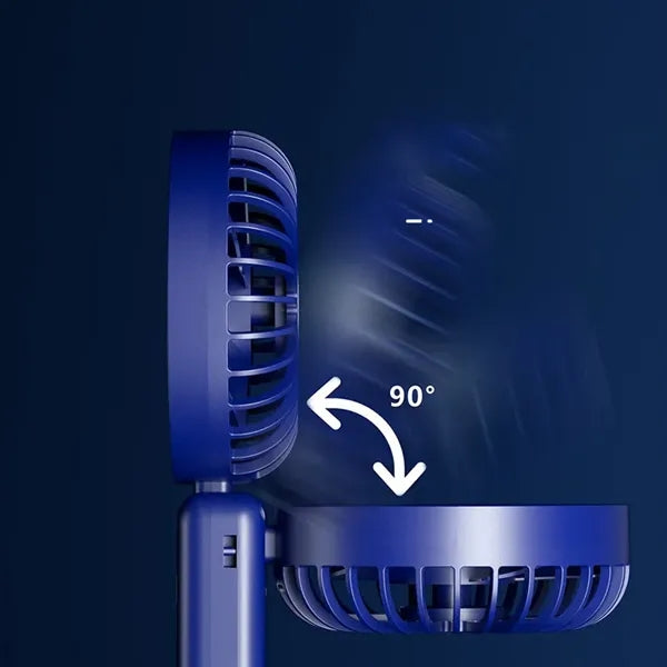 Portable Handheld Mini Fan, USB Rechargeable Desk Fan