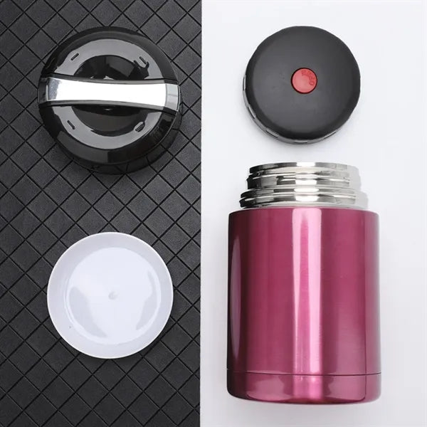 Stainless Steel Insulated Food Jar With Handle