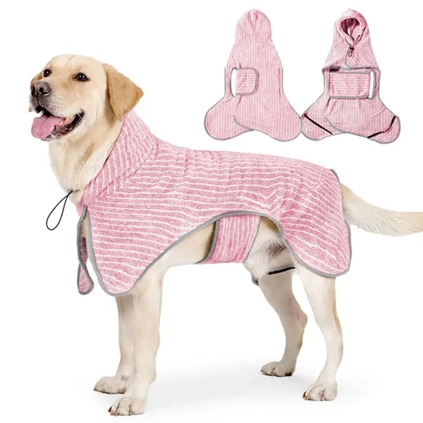 Quick-Drying Absorbent Pet Robe