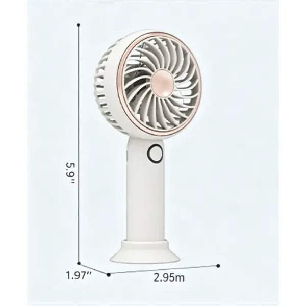 Simple LED and Handheld USB Rechargeable Fan