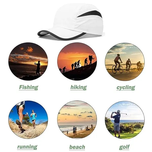 Mesh baseball cap quick dry lightweight hats for running