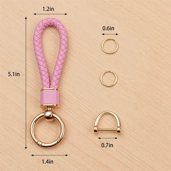 Elegant Braided Car Keychain