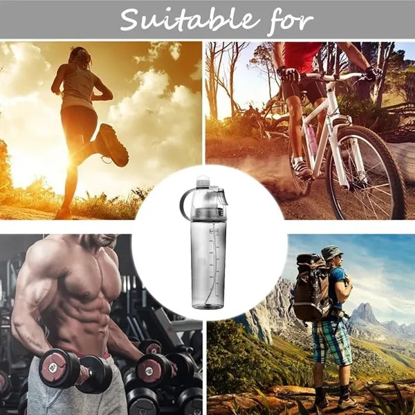 20oz mist spray water bottle leakproof for sports outdoors