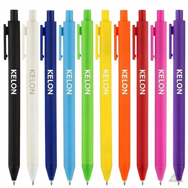 Macaron Matte Retractable Promo Gel Pen with LOGO