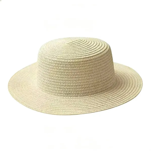 Straw Boater Hat Custom Logo