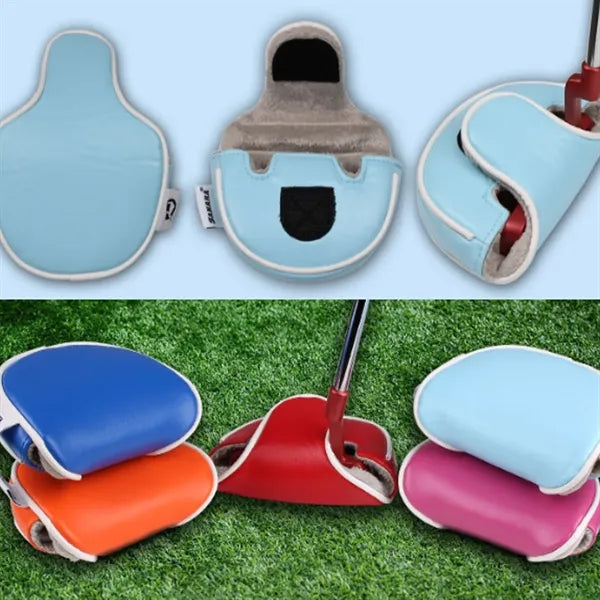 Synthetic Leather Golf Putter Headcover with Soft Interior