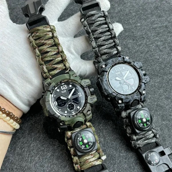Outdoor Survival Paracord Watch