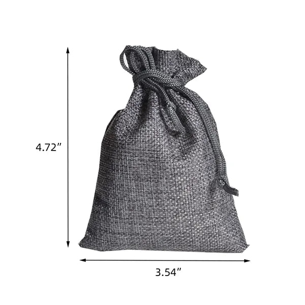 4x5 Burlap Drawstring Bag