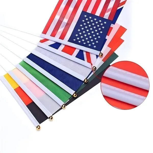 Hand Cranked Small Flag, Manual Wave Flag for Events