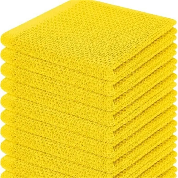 13*13" Waffle Weave Kitchen Towel Absorbent Drying Cloth