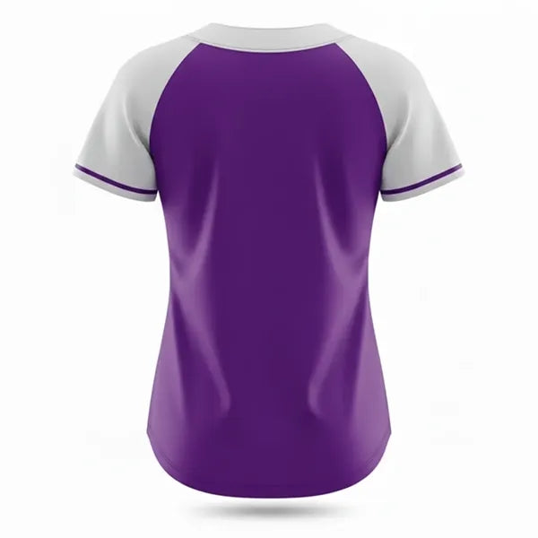 Women's 160GSM Mesh Full Button Baseball Jersey