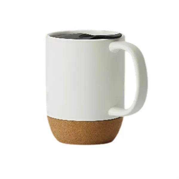 13oz Cork Base Ceramic Coffee Mug