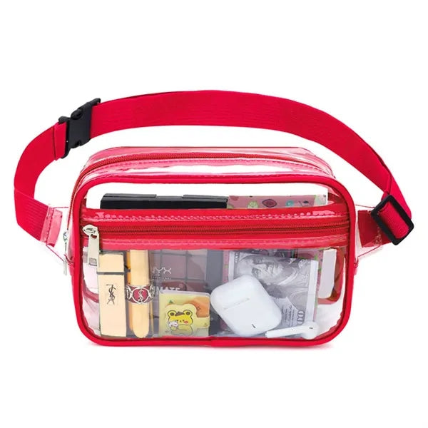 Clear PVC Waist Bag Stadium Approved Waterproof Fanny Pack