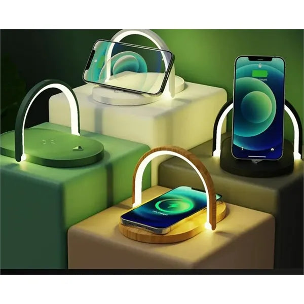 Folding night light wireless charger with logo