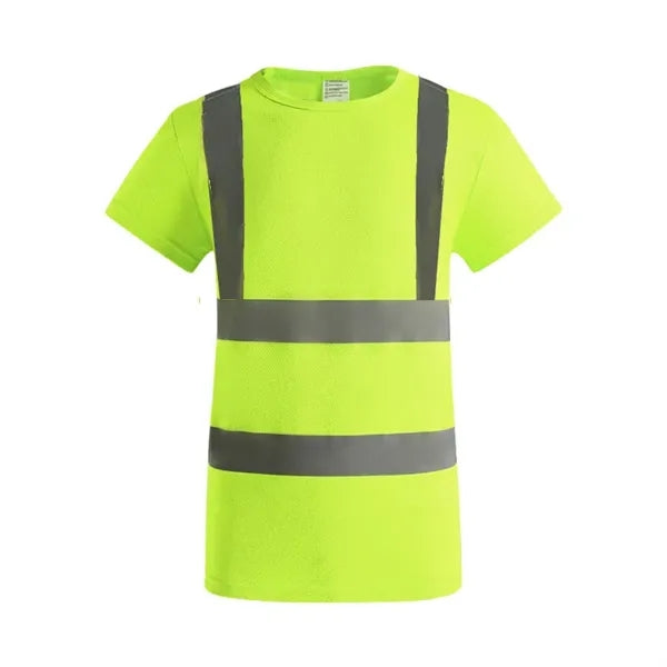 Double Band Reflective Tape Safety T-Shirt