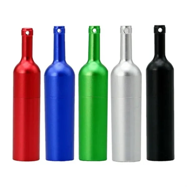 4GB Wine Bottle USB Flash Drive with Keychain
