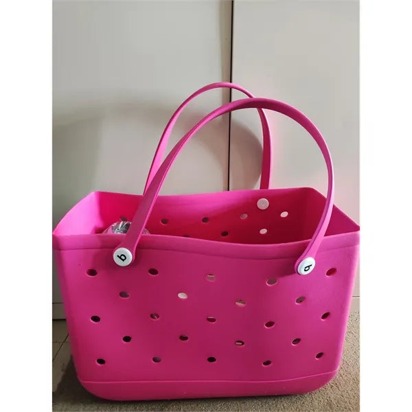 EVA Perforated Beach Tote Outdoor Bag Open-Top Travel Basket