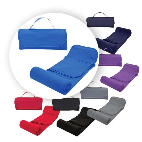 Outdoor travel portable fleece mat foldable picnic blanket