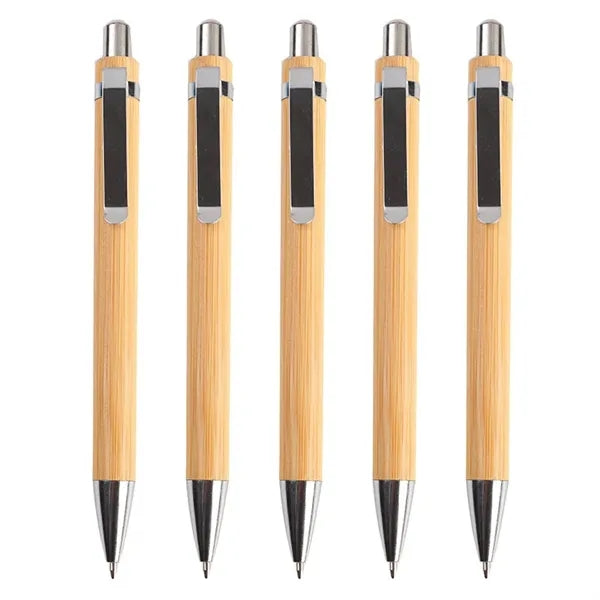 Eco-Friendly Bamboo Ballpoint Pen with Logo