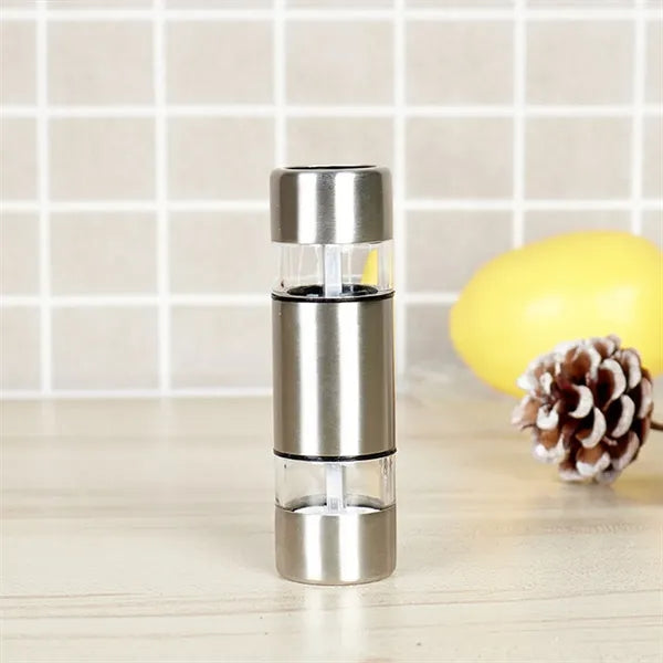2-in-1 Dual Ended Manual Salt & Pepper Grinder Mill