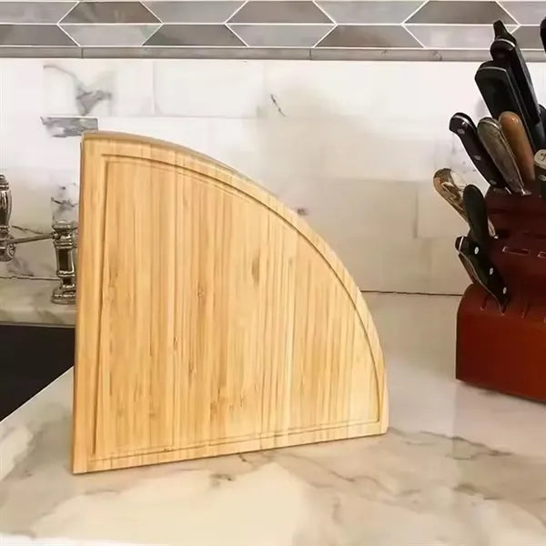 4-Tier Bamboo Cheese Board & Serving Tray with Knife Tools