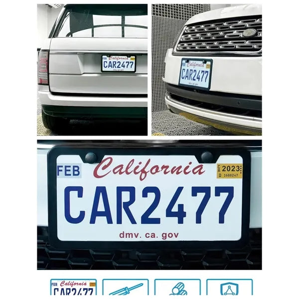 Aluminum License Plate Frame For US Vehicles