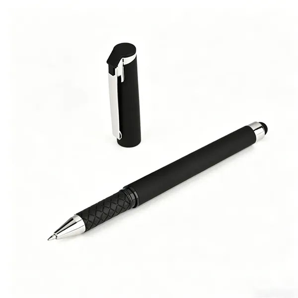 Plastic Rubber Finished Office Stylus Gel Pen