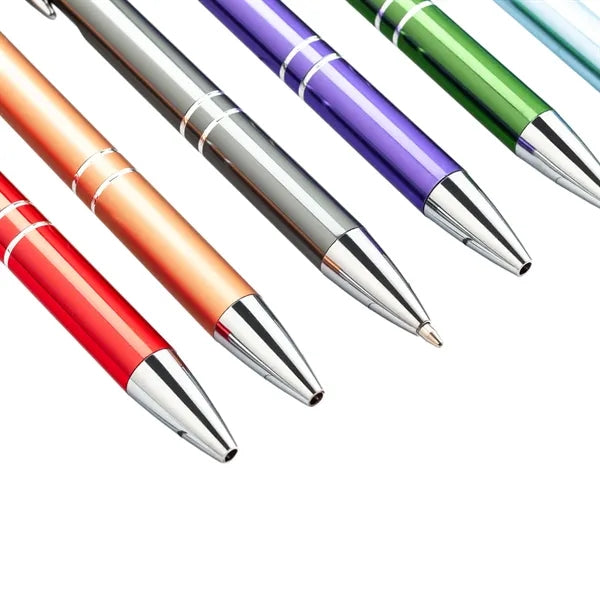 Aluminum Barrel Click Ballpoint Pen for Office and School