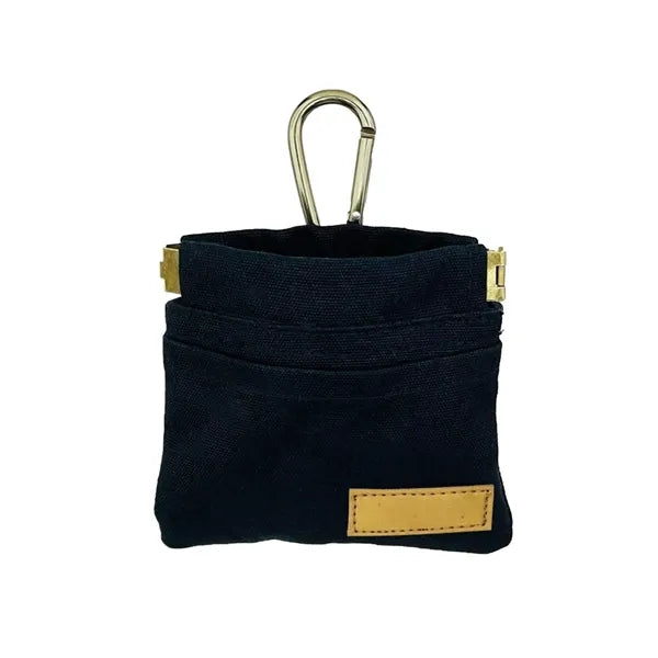 5" Portable Canvas Pet Treat Pouch