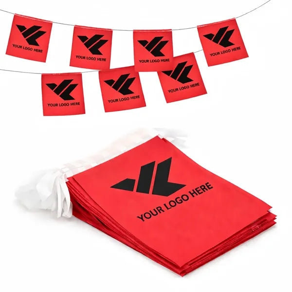 Custom-made bunting flags for events