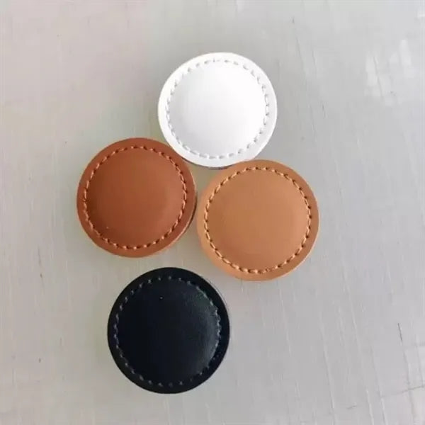 Leather golf ball logo